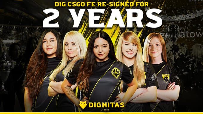 Dignites女子隊與隊伍再續兩年約