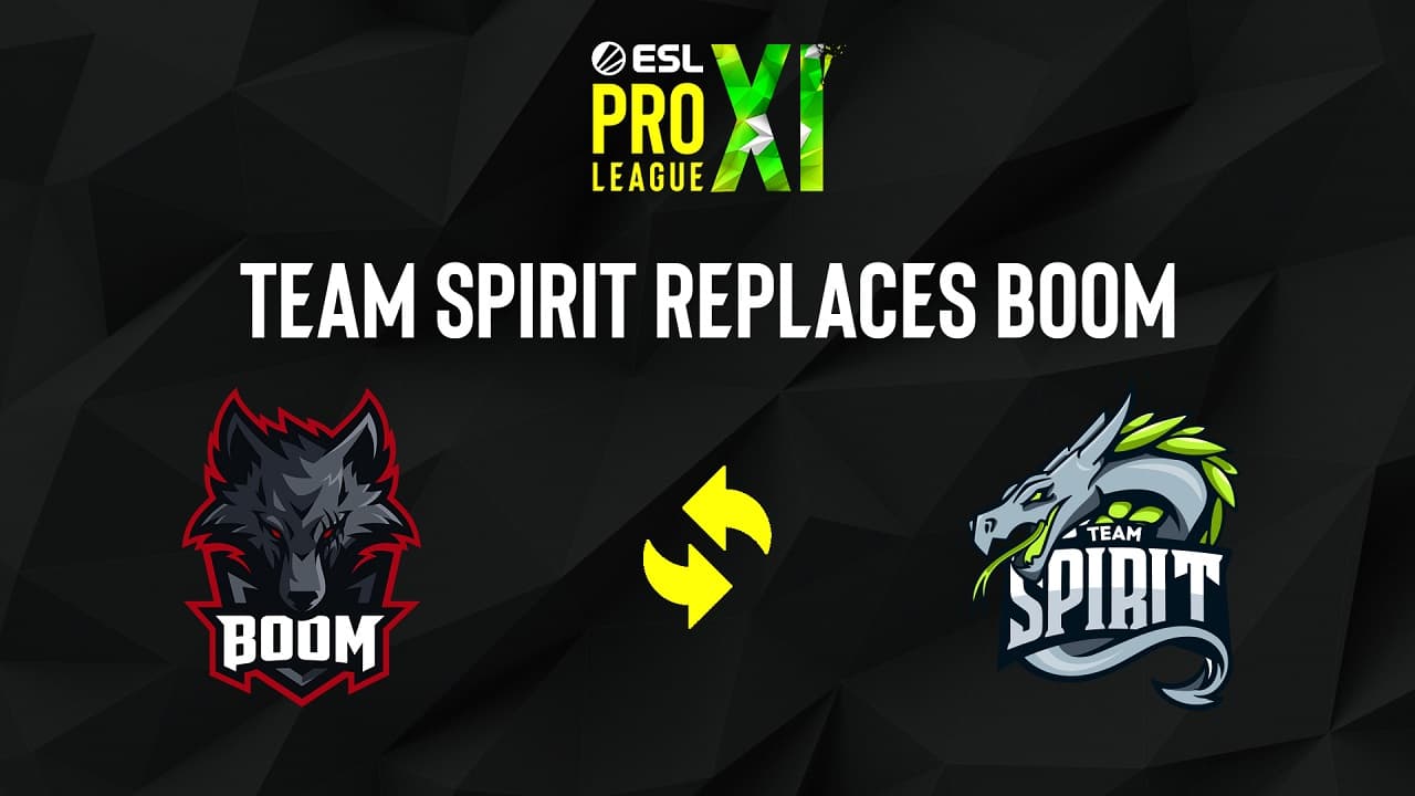 BOOM 退出EPL S11! Spirit 頂替參加ESL Pro League