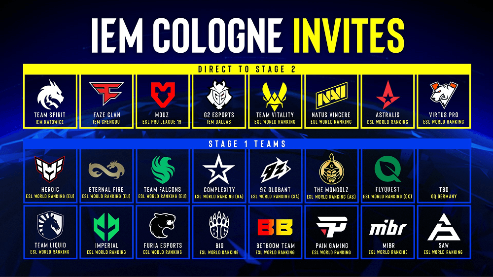 IEM Cologne 2024參賽名單公布 頂尖隊伍8月齊聚德國科隆