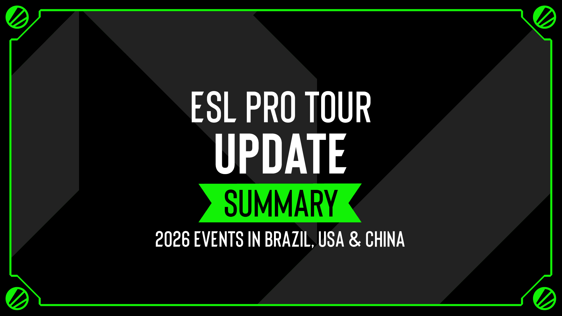 IEM 26年或再臨成都? ESL率先公佈來季三站地區