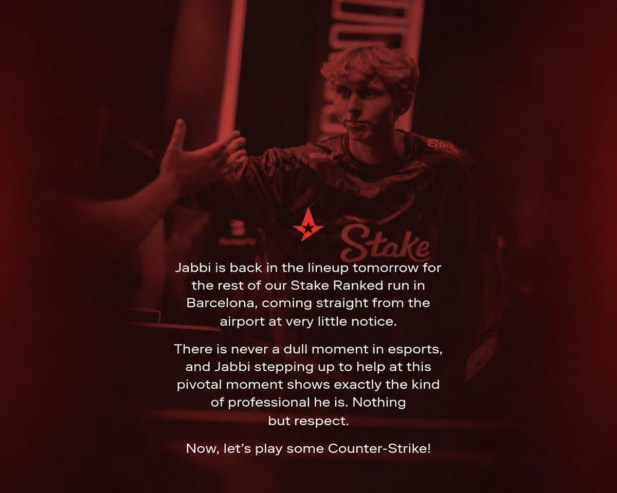 為保 Major 直邀資格! Astralis 緊急召回 jabbi 頂替 cmtry 出戰